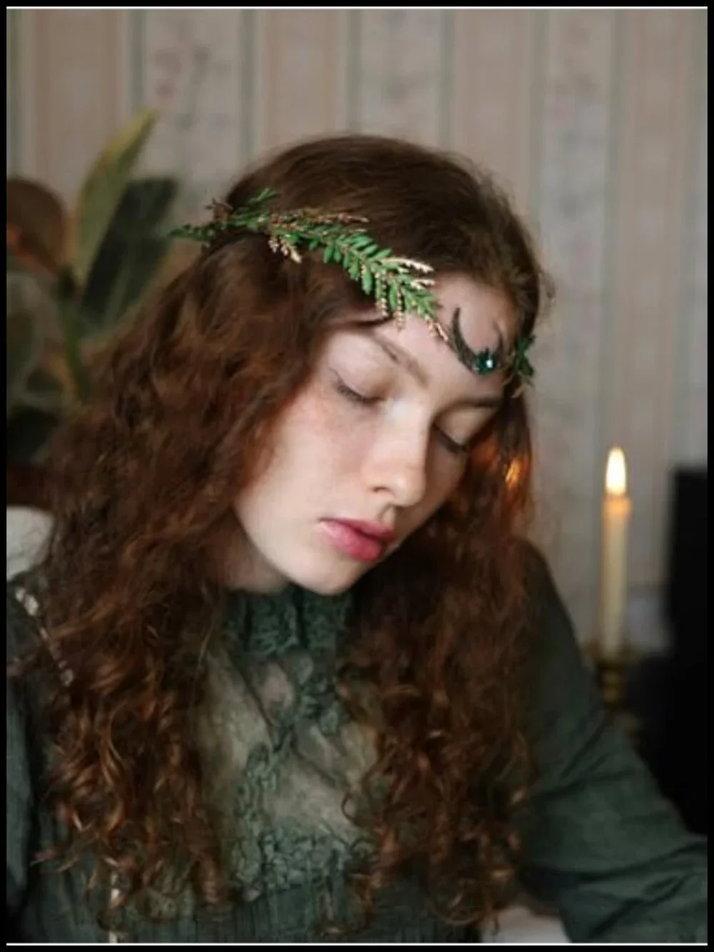 Fairy Flower Crown for Renaissance Festival, Woodland Headband, Elf Princess
